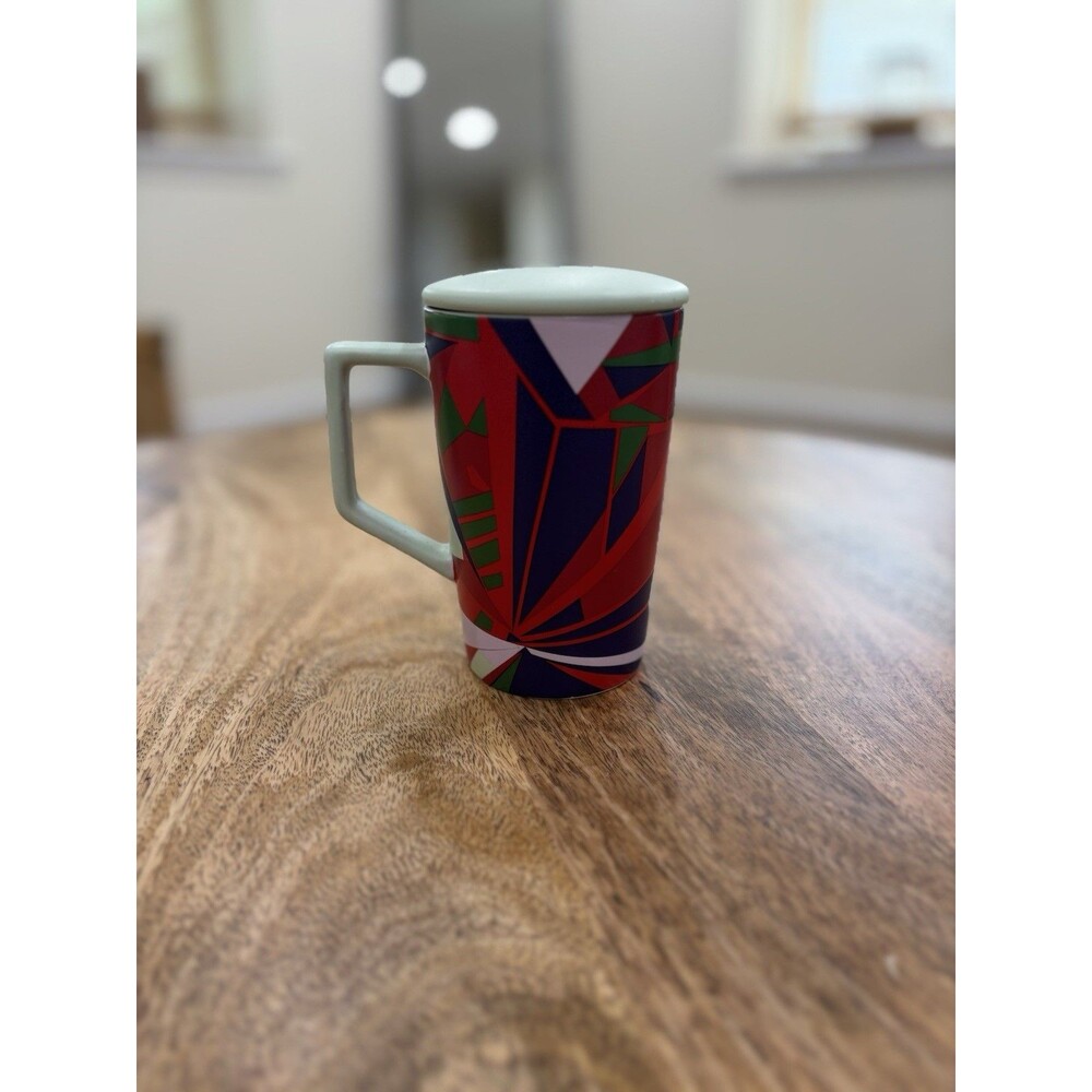 TEAVANA Prism Tea Infuser Steeper 12oz Cup Mug with Lid & Handle Coffee Mug